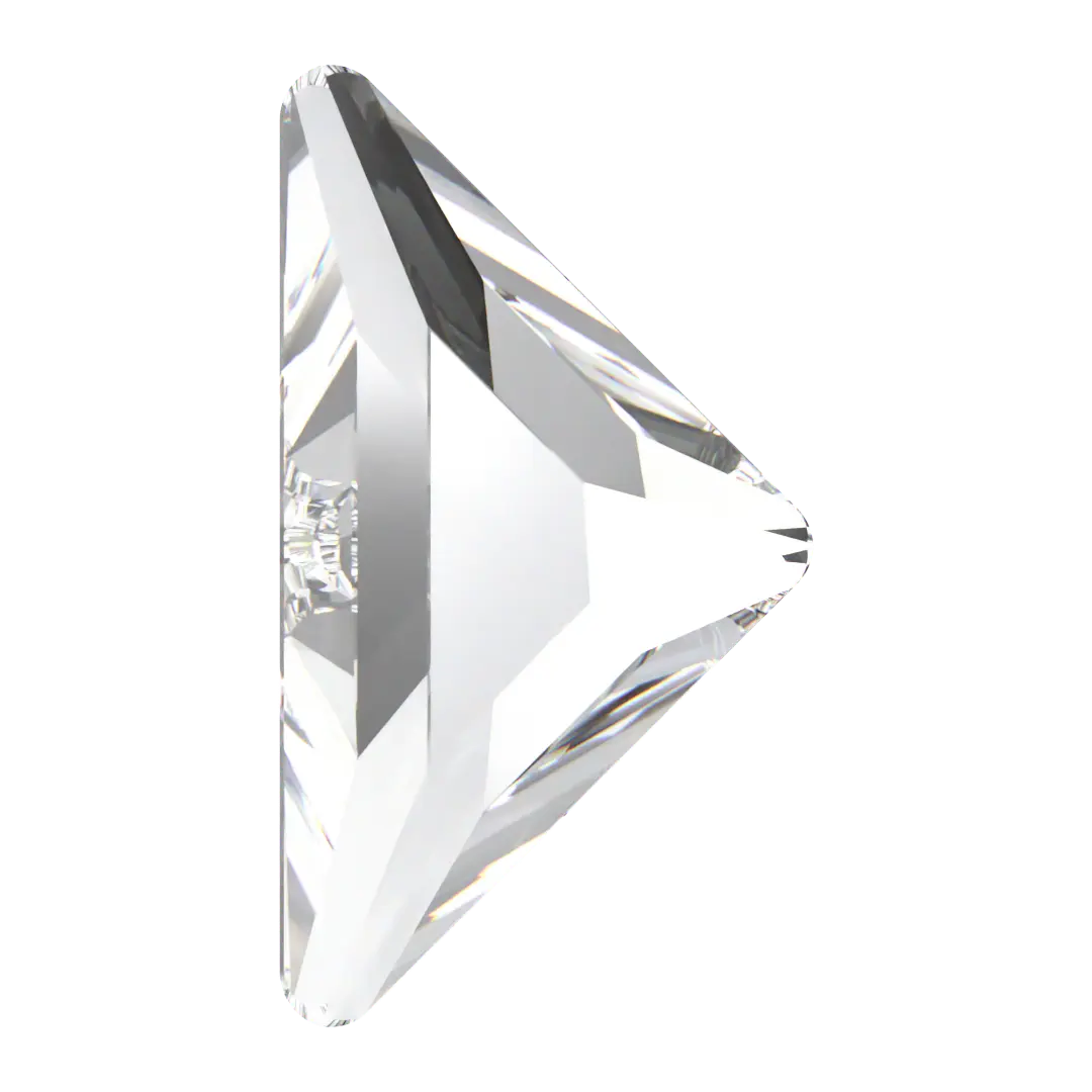 Swarovski Hotfix Flat Back Crystals Triangle Gamma (2740) Crystal - Bluestreak Crystals