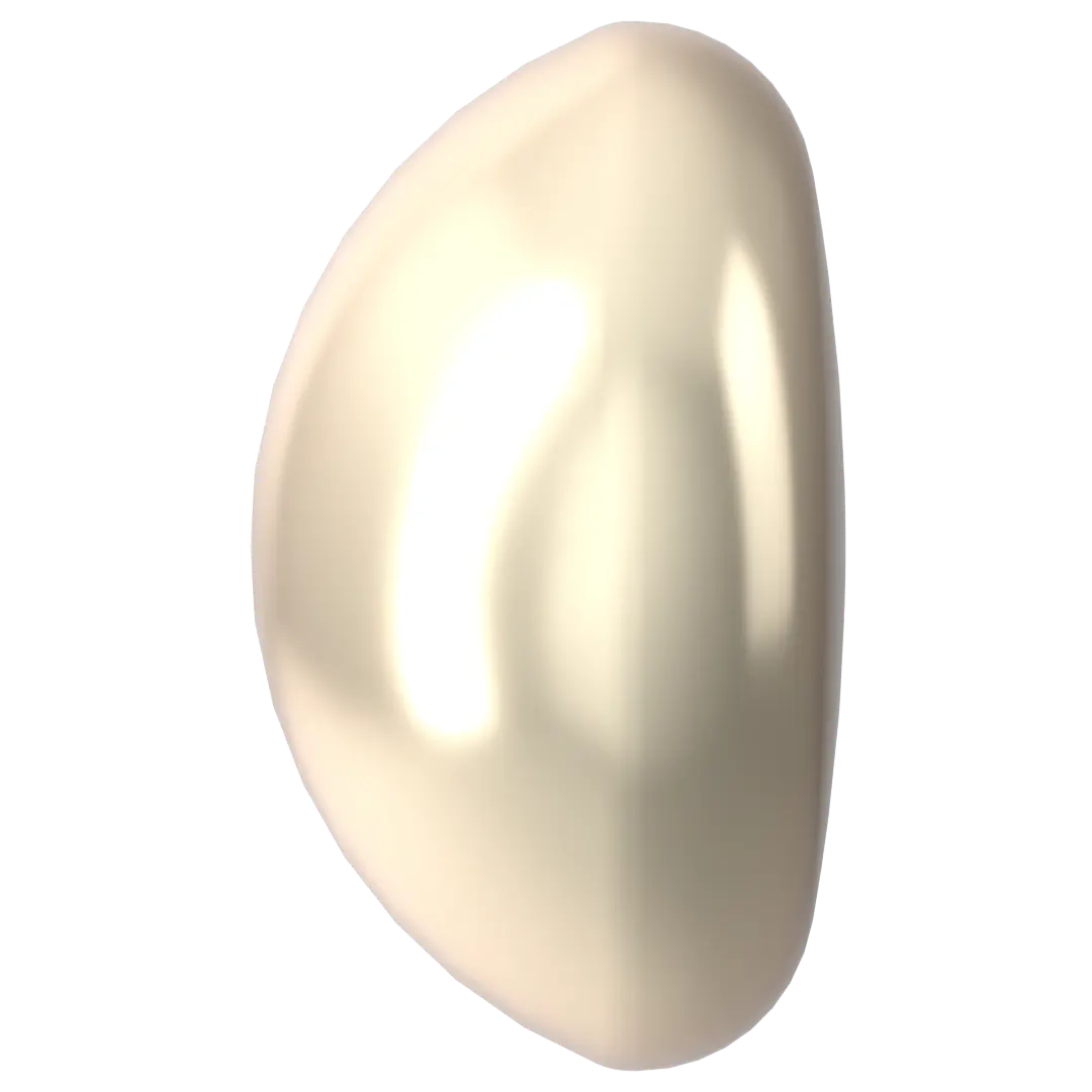 Swarovski Pearls Cabochon (5817) Crystal Creamrose Light - Bluestreak Crystals