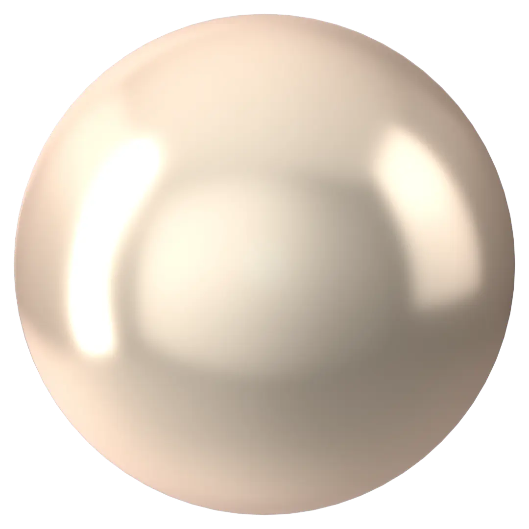 Swarovski Pearls Cabochon (5817) Crystal Creamrose - Bluestreak Crystals