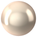 Swarovski Pearls Cabochon (5817) Crystal Creamrose - Bluestreak Crystals