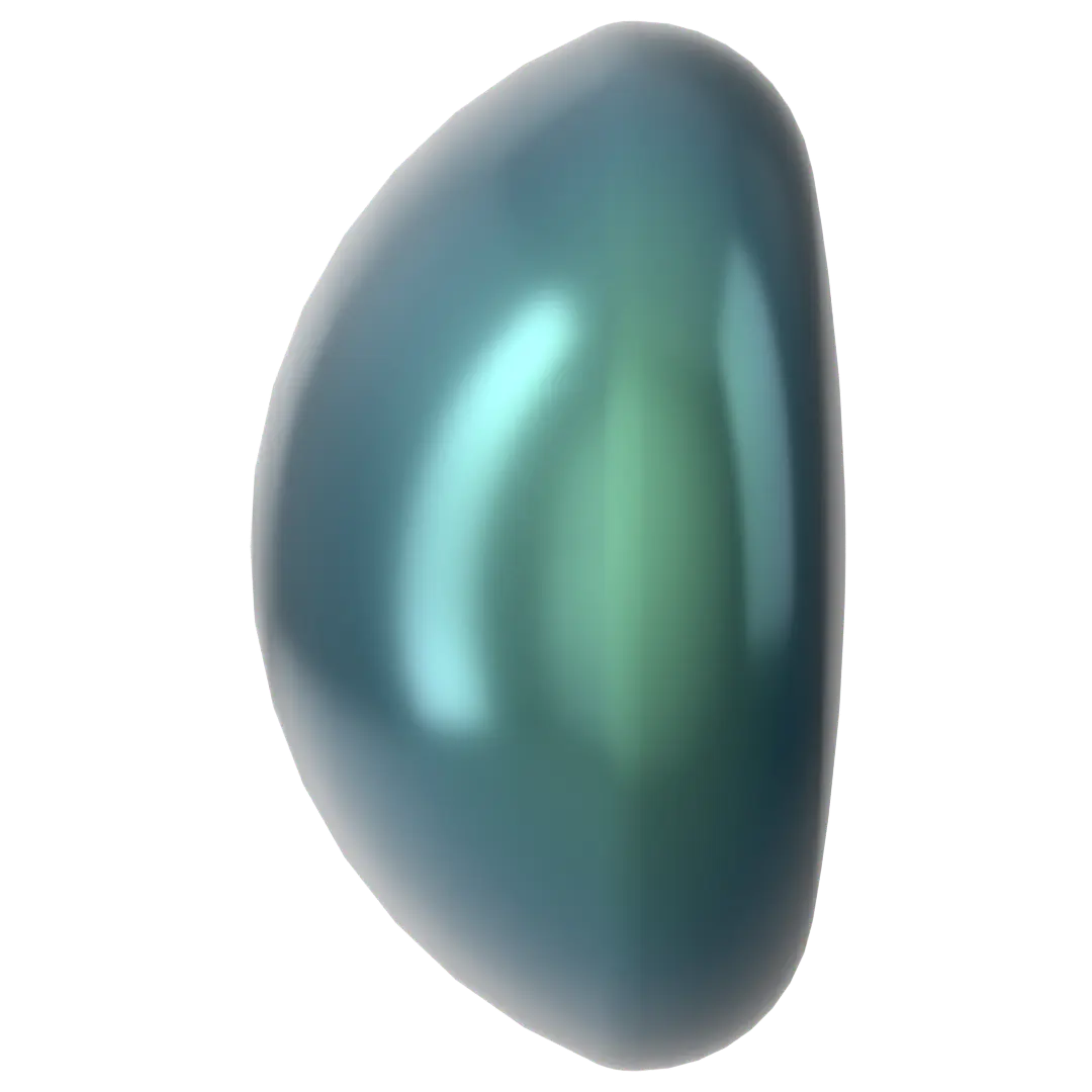 Swarovski Pearls Cabochon (5817) Crystal Iridescent Tahitian Look - Bluestreak Crystals