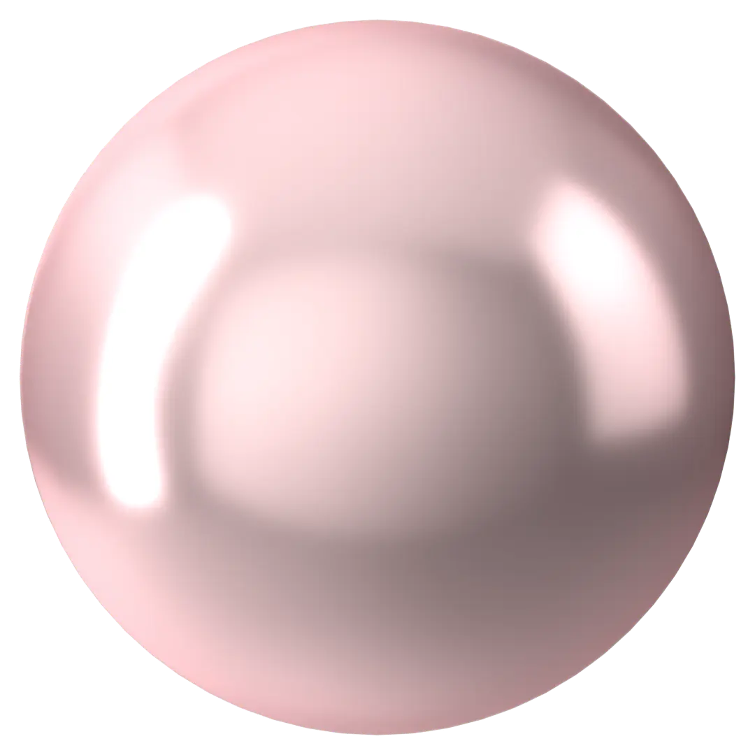 Swarovski Pearls Cabochon (5817) Crystal Rosaline - Bluestreak Crystals