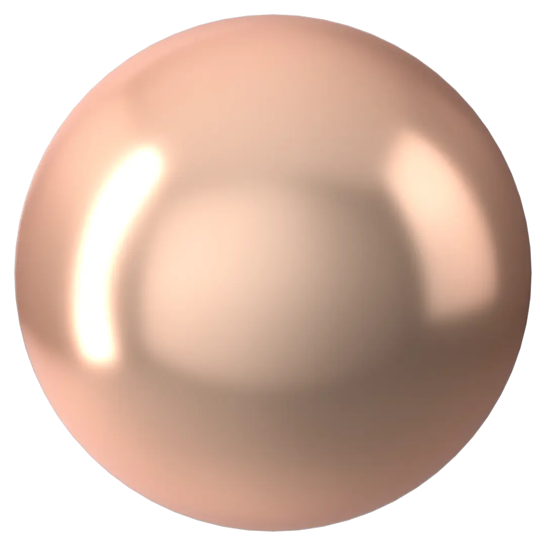 Swarovski Pearls Cabochon (5817) Crystal Rose Gold - Bluestreak Crystals