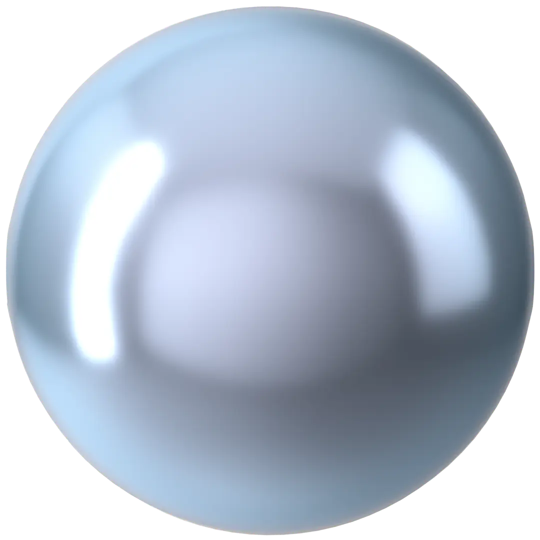 Swarovski Pearls Round (5810) Crystal Light Blue - Bluestreak Crystals