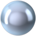 Swarovski Pearls Round (5810) Crystal Light Blue - Bluestreak Crystals