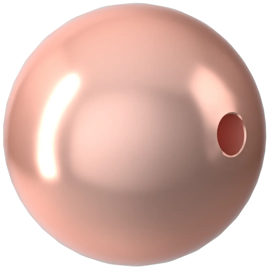 Swarovski Pearls Round (5810) Crystal Peach - Bluestreak Crystals