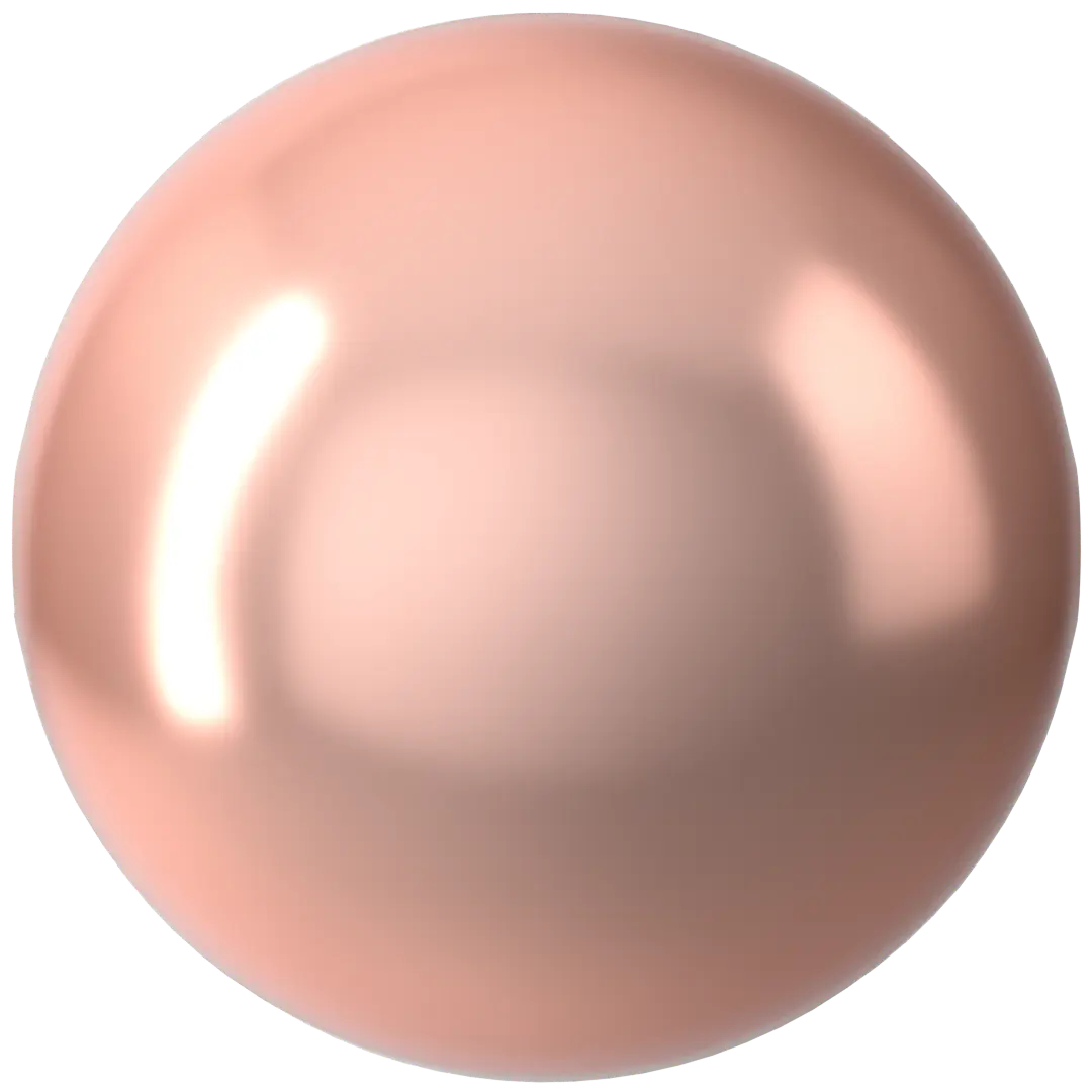 Swarovski Pearls Round (5810) Crystal Peach - Bluestreak Crystals