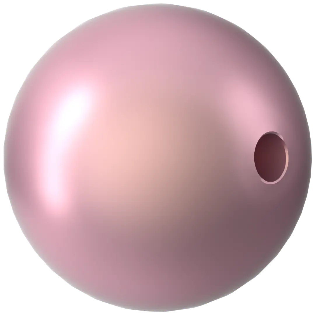 Swarovski Pearls Round (5810) Crystal Powder Rose - Bluestreak Crystals