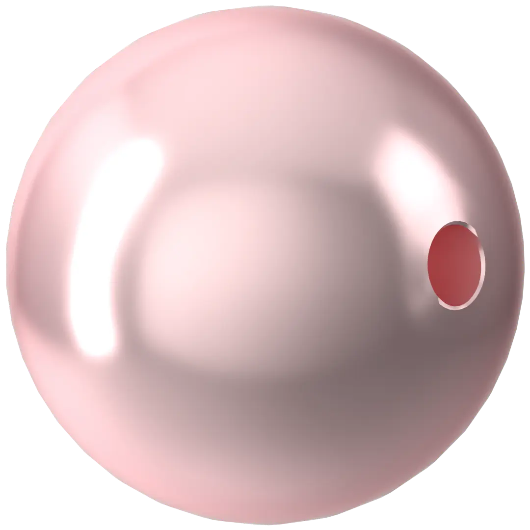 Swarovski Pearls Round (5810) Crystal Rosaline - Bluestreak Crystals