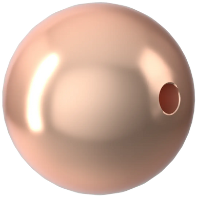 Swarovski Pearls Round (5810) Crystal Rose Gold - Bluestreak Crystals