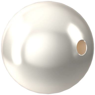 Swarovski Pearls Round (5810) Crystal White - Bluestreak Crystals