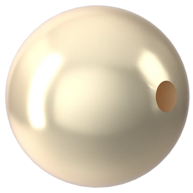 Swarovski Pearls Round Half Drilled (5818) Crystal Cream - Bluestreak Crystals
