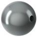 Swarovski Pearls Round Half Drilled (5818) Crystal Dark Grey - Bluestreak Crystals