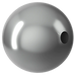 Swarovski Pearls Round Half Drilled (5818) Crystal Grey - Bluestreak Crystals