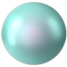 Serinity Pearls Round Half Drilled (5818) Crystal Iridescent Light Turquoise - Bluestreak Crystals