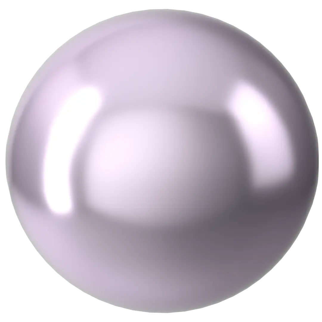 Swarovski Pearls Round Half Drilled (5818) Crystal Lavender - Bluestreak Crystals