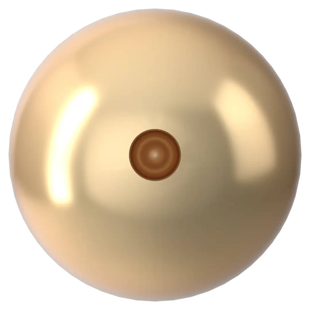 Swarovski Pearls Round Half Drilled (5818) Crystal Light Gold - Bluestreak Crystals