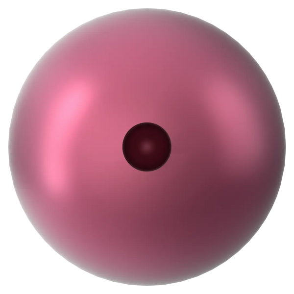 Swarovski Pearls Round Half Drilled (5818) Crystal Mulberry Pink - Bluestreak Crystals