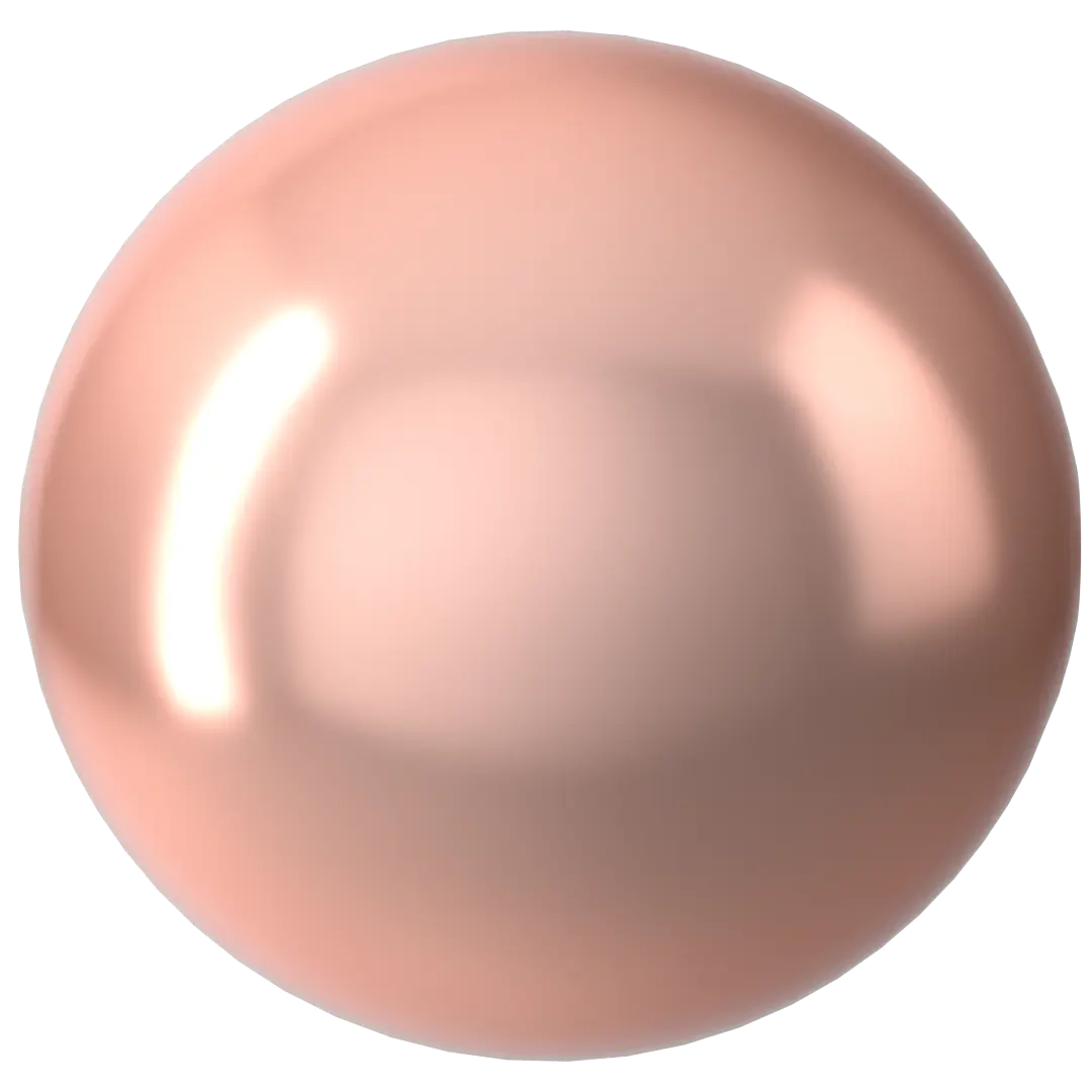 Swarovski Pearls Round Half Drilled (5818) Crystal Peach - Bluestreak Crystals