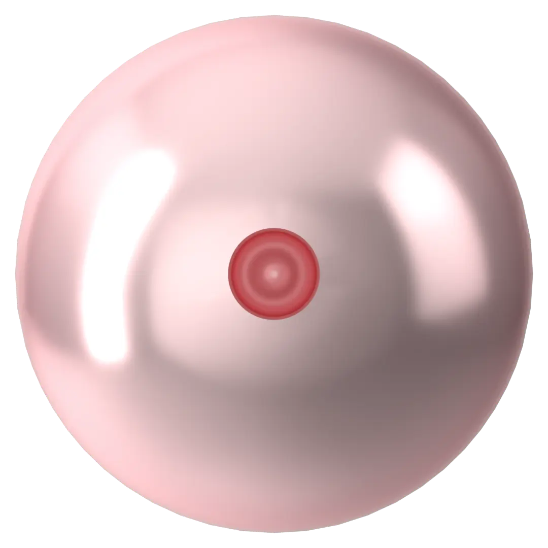 Swarovski Pearls Round Half Drilled (5818) Crystal Rosaline - Bluestreak Crystals