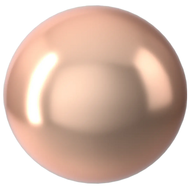 Swarovski Pearls Round Half Drilled (5818) Crystal Rose Gold - Bluestreak Crystals