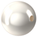 Swarovski Pearls Round Half Drilled (5818) Crystal White - Bluestreak Crystals