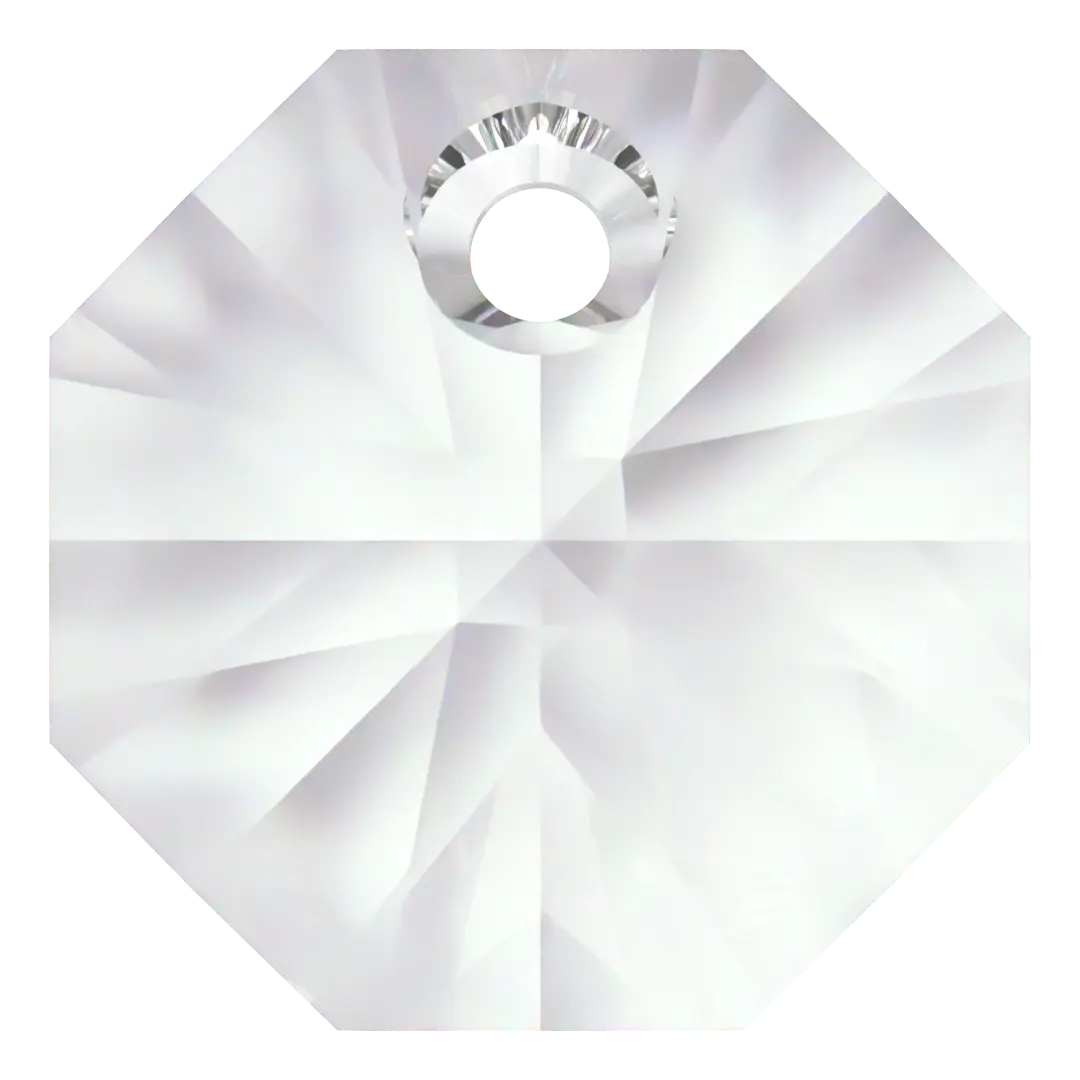 Swarovski Pendants Octagon (6401) Crystal - Bluestreak Crystals