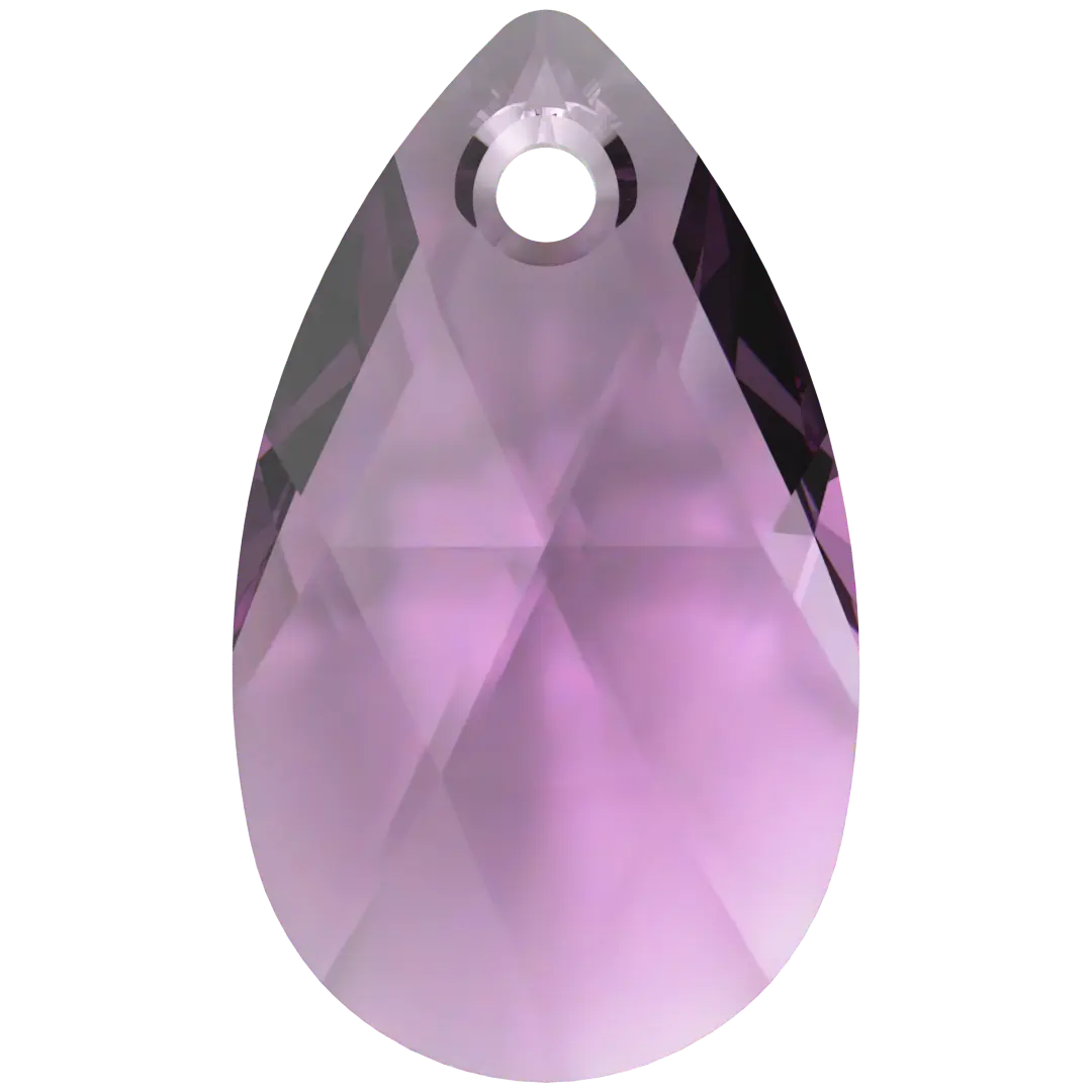 Swarovski Pendants Peardrop (6106) Amethyst - Bluestreak Crystals