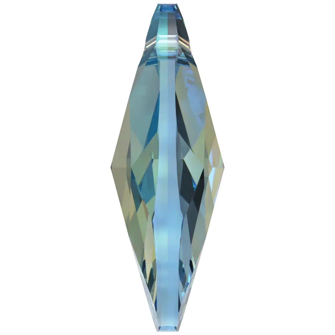 Swarovski Pendants Peardrop (6106) Aquamarine Shimmer - Bluestreak Crystals