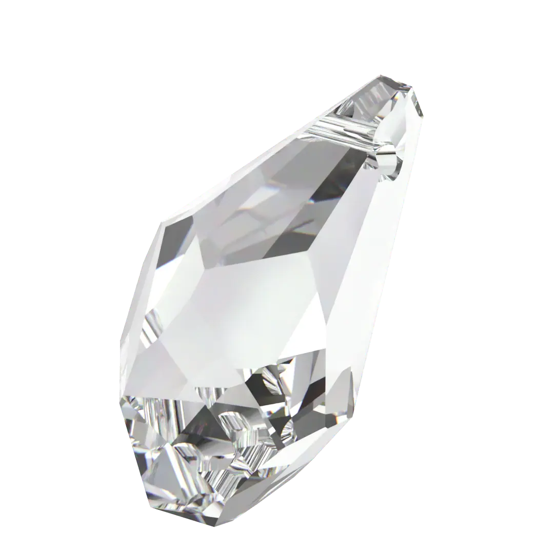 Swarovski Pendants Polygon Drop (6015) Crystal - Bluestreak Crystals