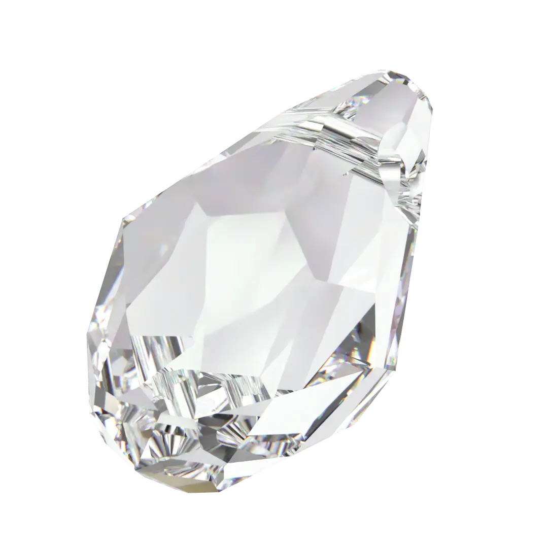 Swarovski Pendants Small Briolette (6007) Crystal - Bluestreak Crystals