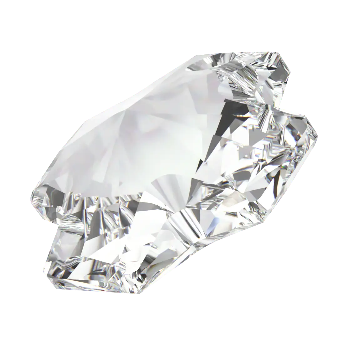 Swarovski Pendants Square Cross (6866) Crystal - Bluestreak Crystals