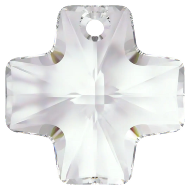 Swarovski Pendants Square Cross (6866) Crystal - Bluestreak Crystals