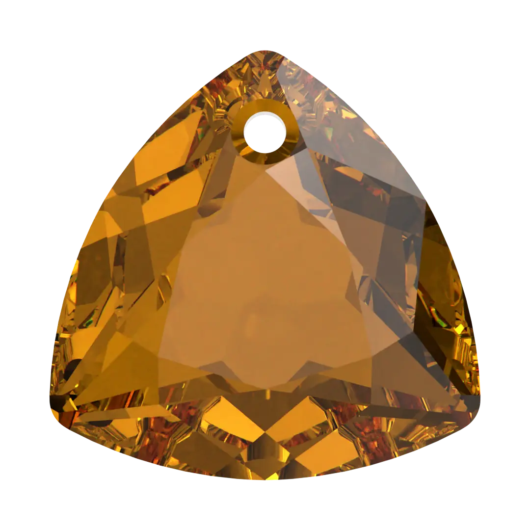 Serinity Pendants Trilliant Cut (6434) Light Amber - Bluestreak Crystals