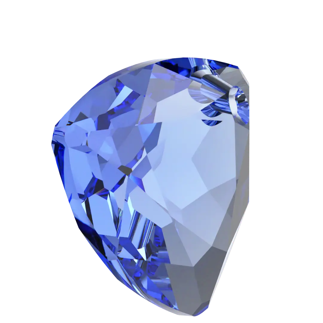 Serinity Pendants Trilliant Cut (6434) Sapphire - Bluestreak Crystals
