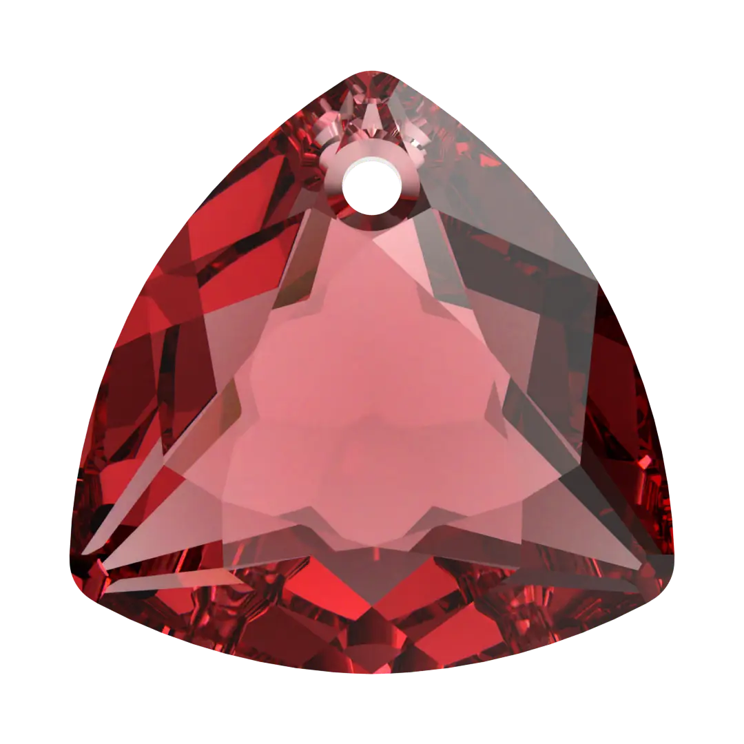 Swarovski Pendants Trilliant Cut (6434) Scarlet - Bluestreak Crystals