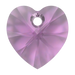 Swarovski Pendants Xilion Heart (6228) Amethyst - Bluestreak Crystals