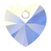 Swarovski Pendants Xilion Heart (6228) Crystal AB - Bluestreak Crystals