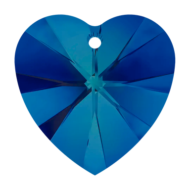 Swarovski Pendants Xilion Heart (6228) Crystal Bermuda Blue P - Bluestreak Crystals