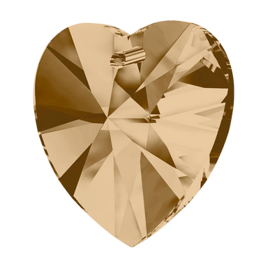 Swarovski Pendants Xilion Heart (6228) Crystal Golden Shadow - Bluestreak Crystals