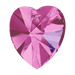 Swarovski Pendants Xilion Heart (6228) Fuchsia AB - Bluestreak Crystals