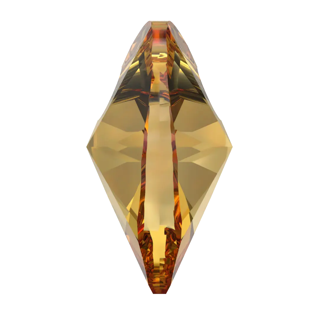 Swarovski Pendants Xilion Heart (6228) Golden Topaz - Bluestreak Crystals