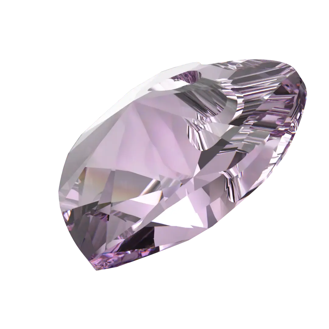 Swarovski Pendants Xilion Heart (6228) Light Amethyst - Bluestreak Crystals