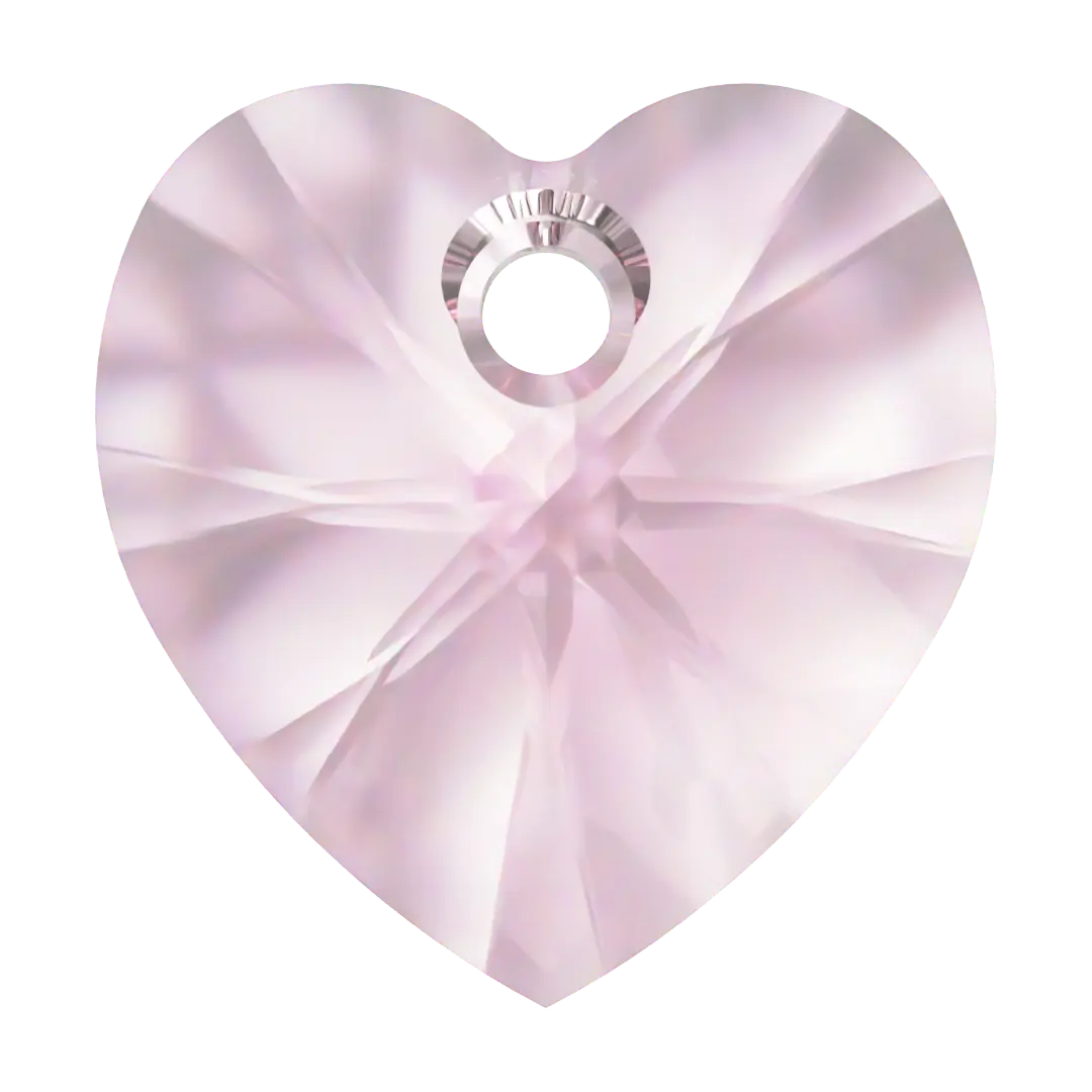 Swarovski Pendants Xilion Heart (6228) Light Rose - Bluestreak Crystals