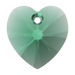Serinity Pendants Heart (6228) Majestic Green - Bluestreak Crystals