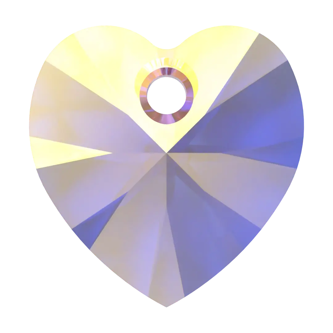 Swarovski Pendants Xilion Heart (6228) Rose AB - Bluestreak Crystals