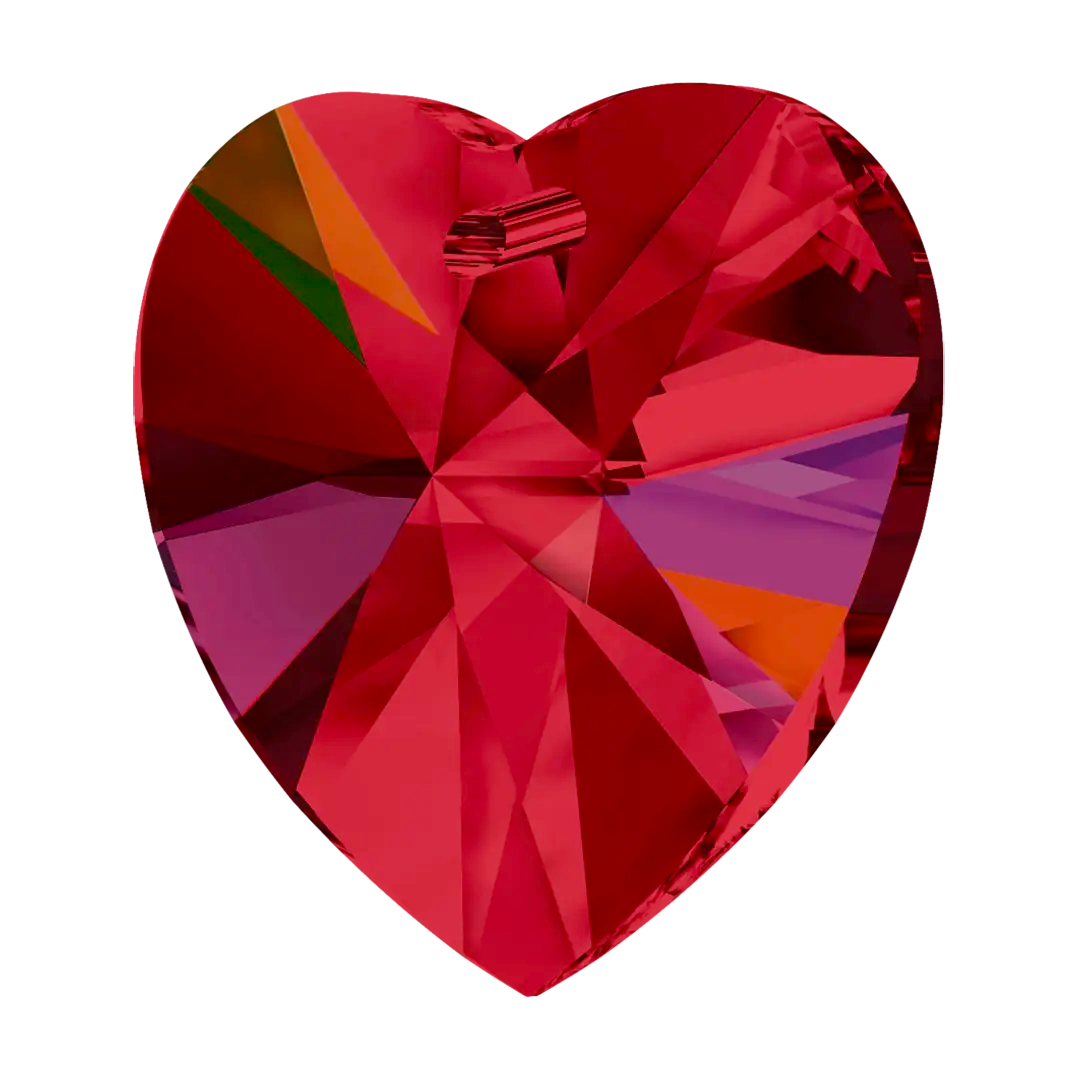 Swarovski Pendants Xilion Heart (6228) Siam AB - Bluestreak Crystals