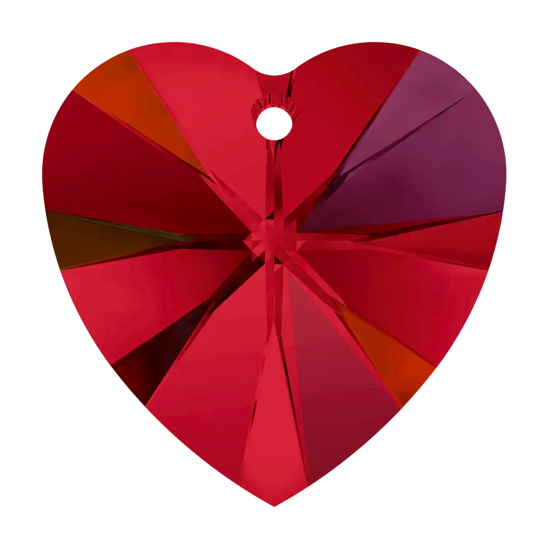 Swarovski Pendants Xilion Heart (6228) Siam AB - Bluestreak Crystals