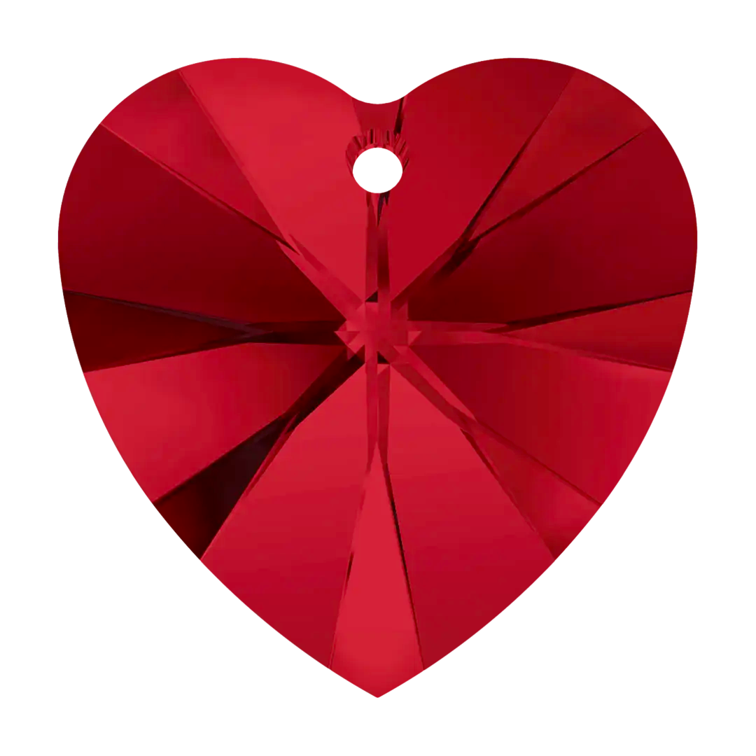 Swarovski Pendants Xilion Heart (6228) Siam - Bluestreak Crystals