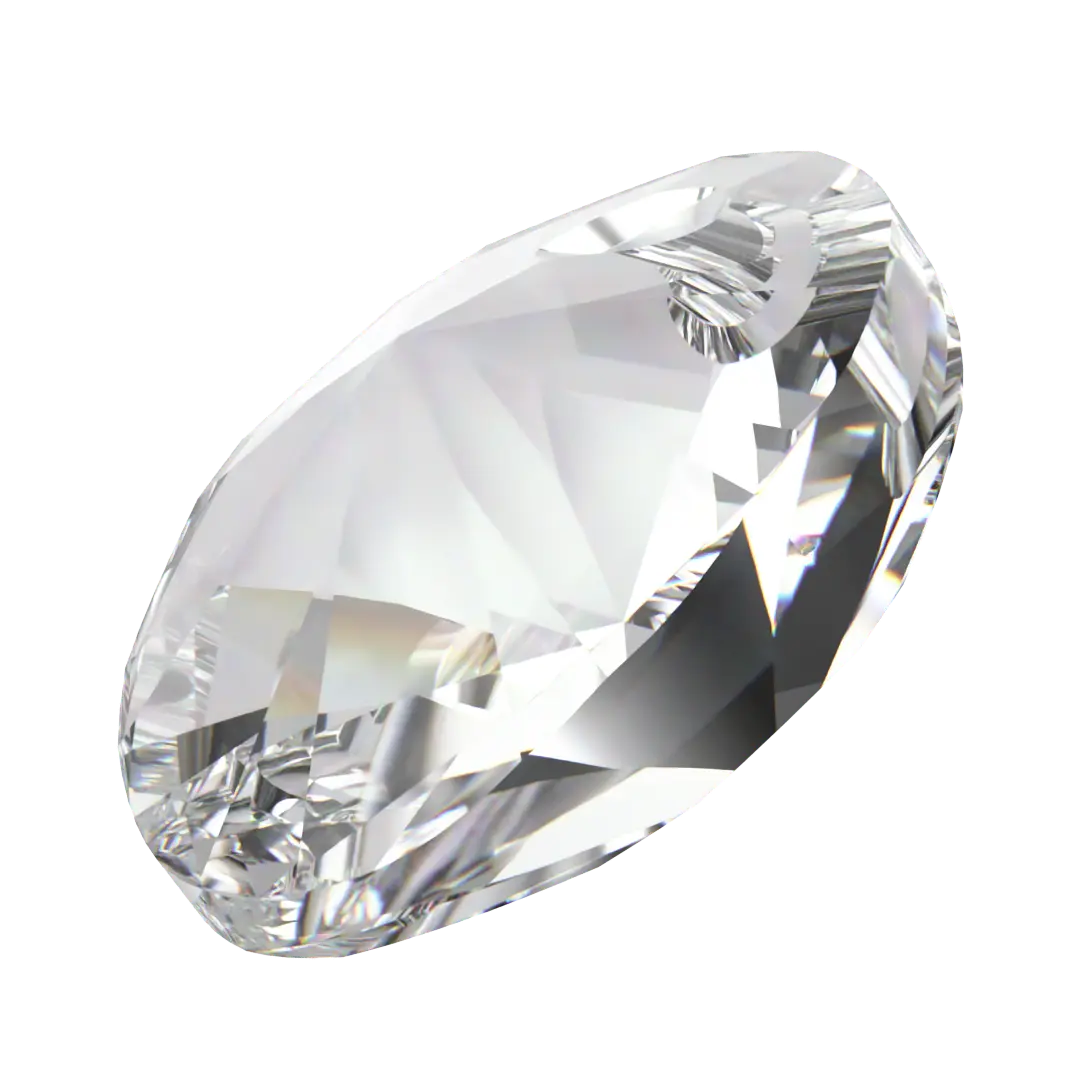 Swarovski Pendants Xilion Oval (6028) Crystal - Bluestreak Crystals